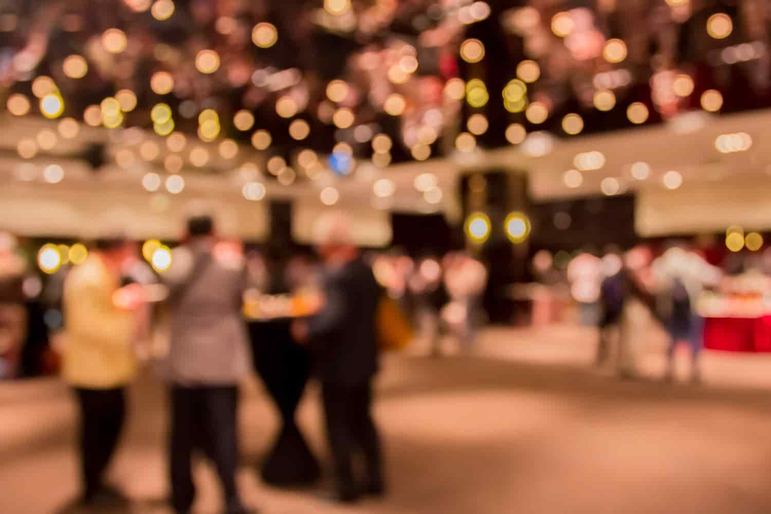 Blur,People,Eating,And,Talking,In,Dining,Room,,Business,Concept